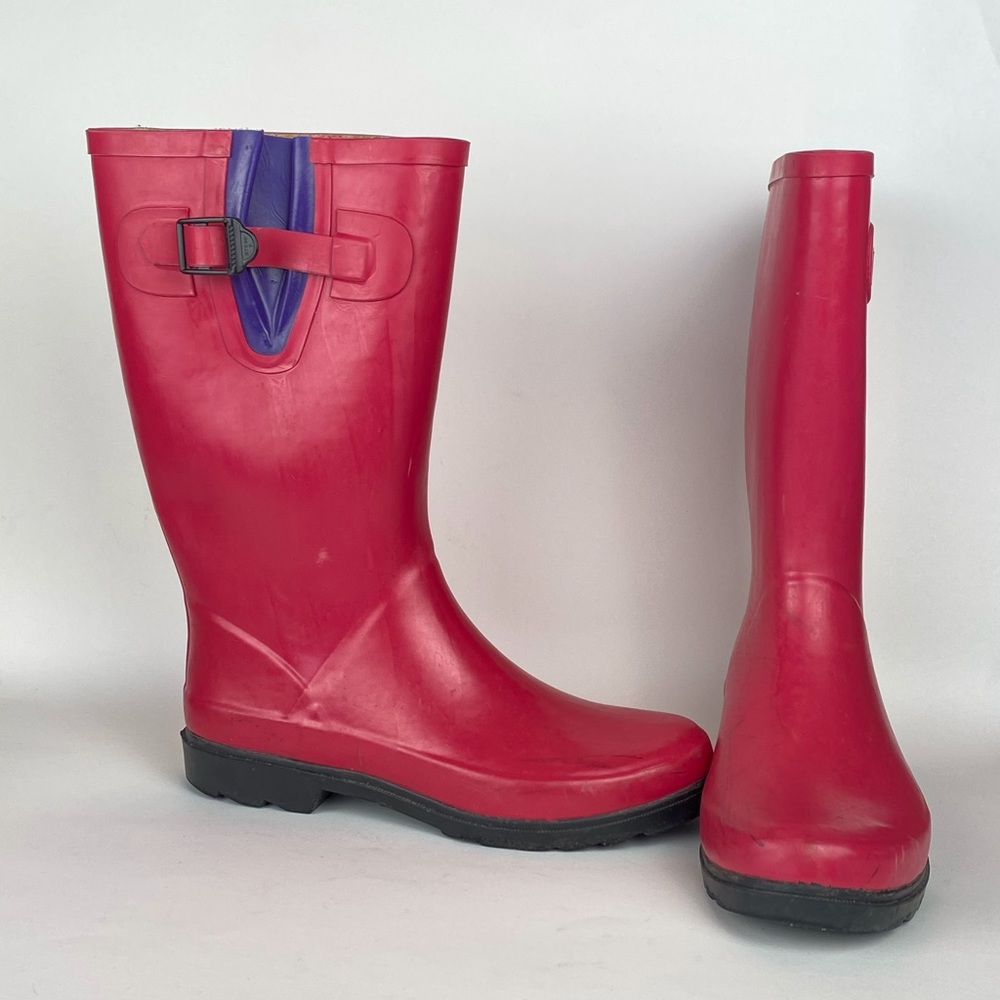 Medina Pink Rain Boots (adjustable width)